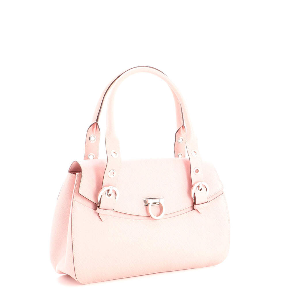 Salvatore Ferragamo Medium Sofia Satchel Laser Cut Leather - Picture 2 of 6